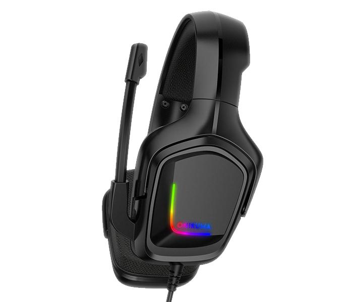 Onikuma K20 Gaming Over-Ear Headset with Microphone & RGB Light - Black - Zoom Image 2