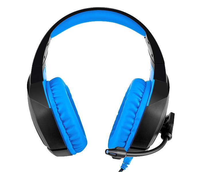 Onikuma K1-B 3.5mm Over-Ear Stereo Gaming Headset with Microphone and LED Light - Black & Blue - Zoom Image 5