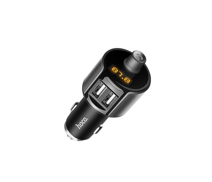 Hoco E19 Smart Car Wireless FM Transmitter - Metal Grey - Zoom Image 2