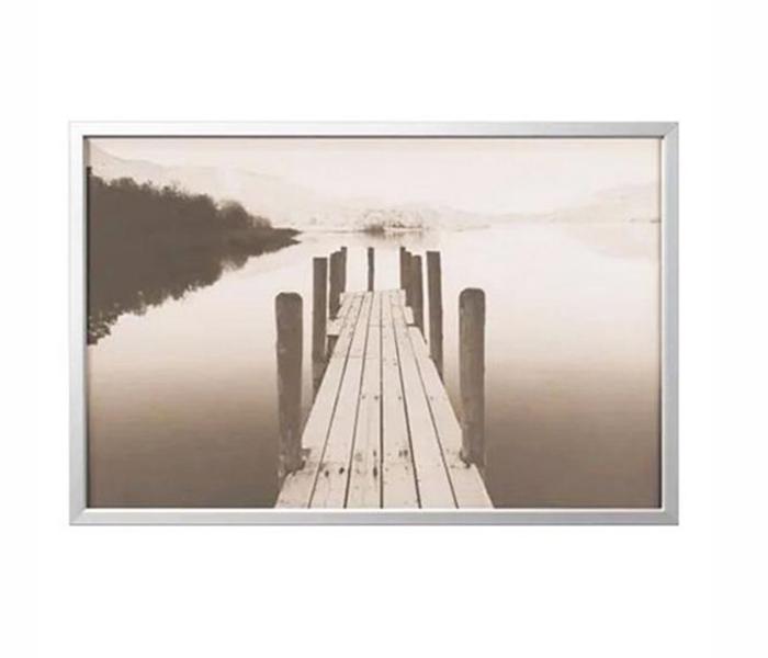 IKEA MX-27019558 Bjorksta Lake Side Picture With Frame (Grey) - 118 x 78 cm - Zoom Image