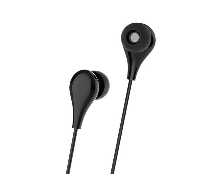 BOROFONE BM24 Milo Earphones with Mic (Black) - 1.2mm Cable - Zoom Image 1