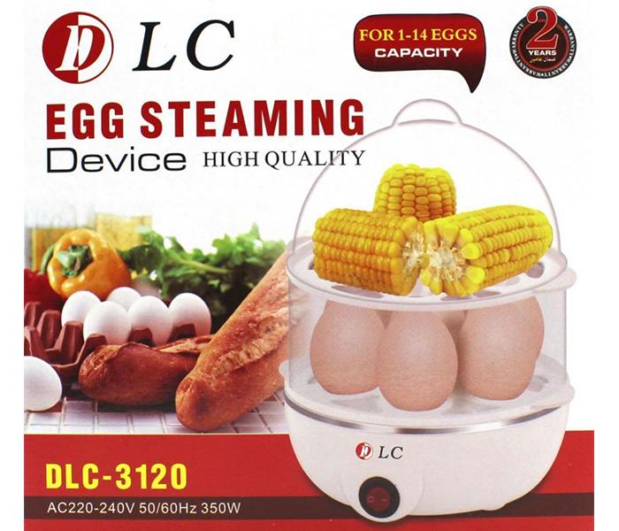 DLC 3120 350W Double Layer 14 Egg Steaming Device - White - Zoom Image