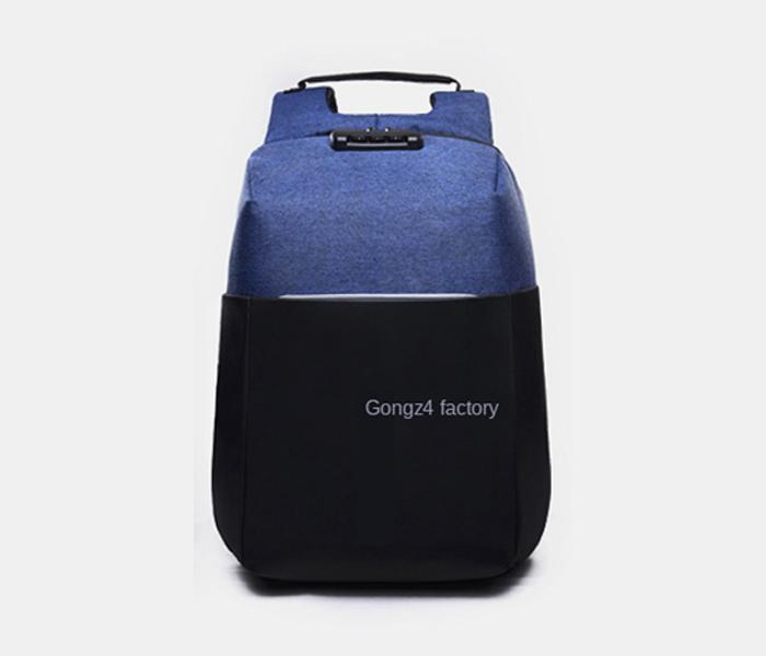 Fashion Style Anti-Theft Backpack with USB Charging - Blue - Zoom Image 1