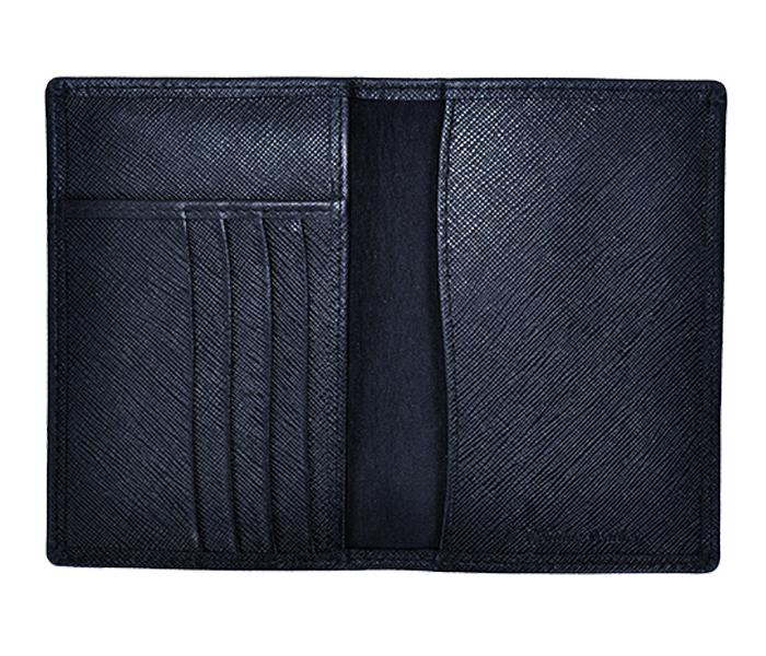 Gilani Leather Goods VPC Leather Pocket Size Travel Wallet - Black - Zoom Image 3