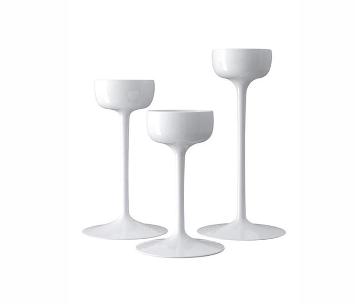 IKEA MX-28197393 3 Piece Candle Holder Set - White - Zoom Image