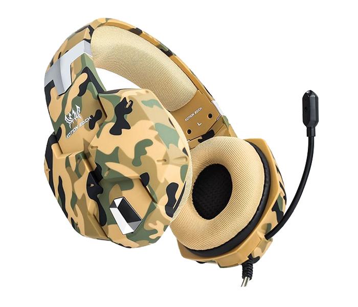 Kotion Each G1500 Gaming Over-Ear Headset with Mic - Yellow Camouflage - Zoom Image 2