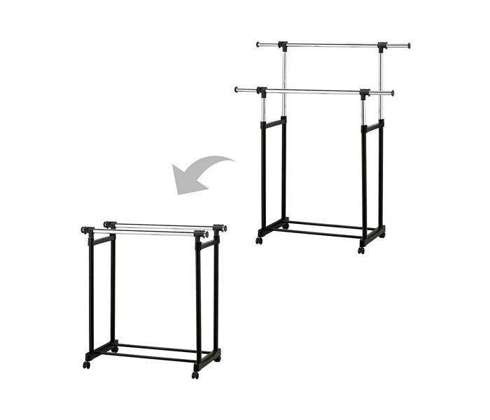 Leostar CD-1255 Double Garment Rack with Extendable Pipes - Zoom Image 5