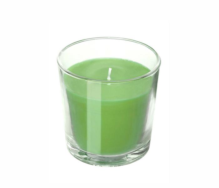 IKEA MX-14700242 Sinnlig Apple And Pear Scented Candle In Glass (Green) - 9 centimeter - Zoom Image