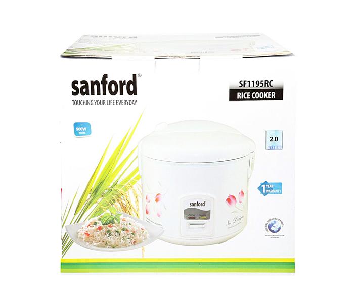 Sanford SF1195RC  2 Liters Rice Cooker - White - Zoom Image 4