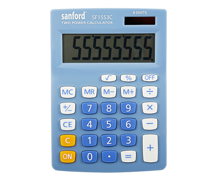 Sanford SF1553C Two Power Calculator - 8 Digit - Zoom Image 1