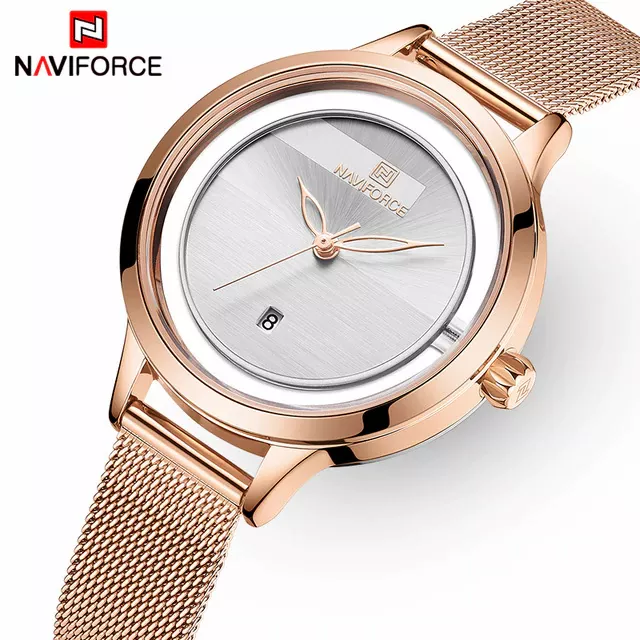 NAVIFORCE Ladies Wrist Watch RG-W NF5014 - Rose Gold - Zoom Image 2