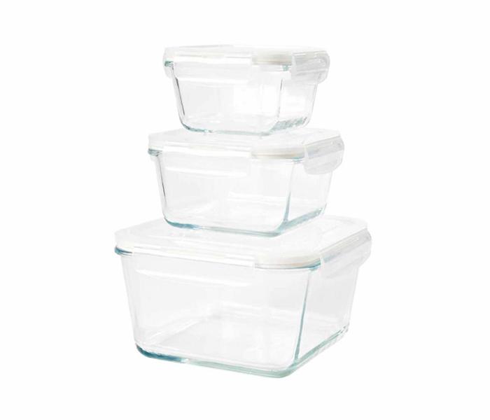 IKEA MX-14716687 3 Piece Food Container Set - Clear - Zoom Image