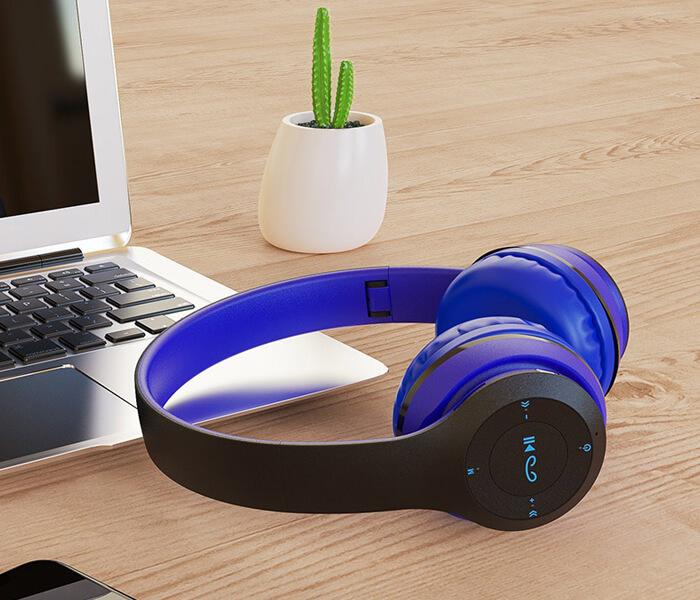 Borofone B04  Charming Rhyme Wireless Headphones (Blue) - Zoom Image 2