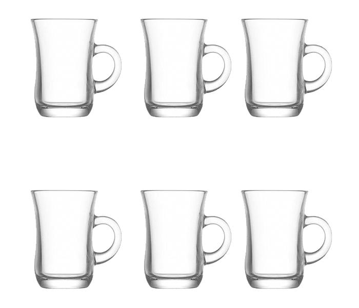 LAV LV-YUD402E 95cc Yudum Tea Glass - 6 Pieces - Zoom Image 1