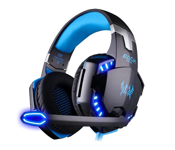 Kotion Each G2000 Gaming Over-Ear Headset with Mic - Blue - Zoom Image 1