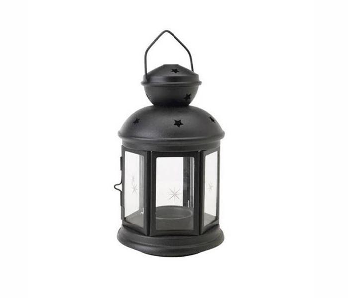 IKEA MX-24113024 Rotera Lantern for Tealight (Black) - 21 cm - Zoom Image