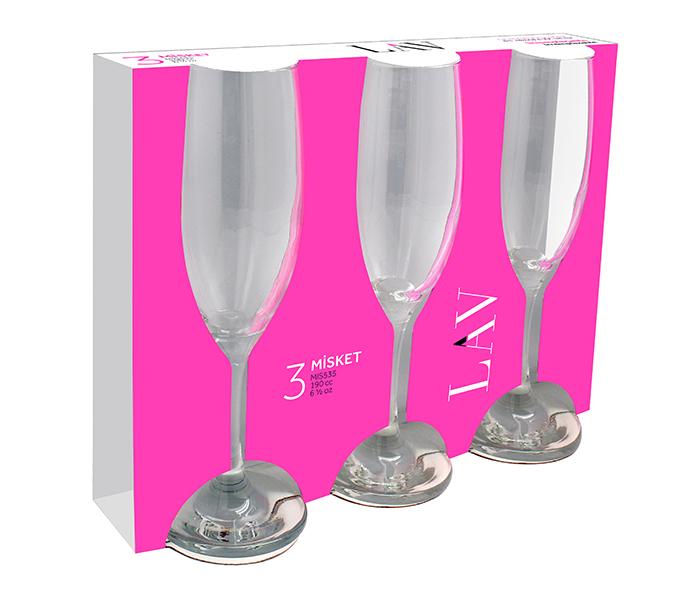 LAV LV-MIS535A 190cc Misket Goblet - 3 Pieces - Zoom Image 2