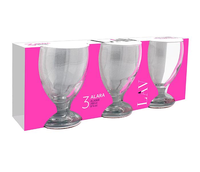 LAV LV-ALA568A 290cc Alara Soft Drink Glass - 3 Pieces - Zoom Image 2