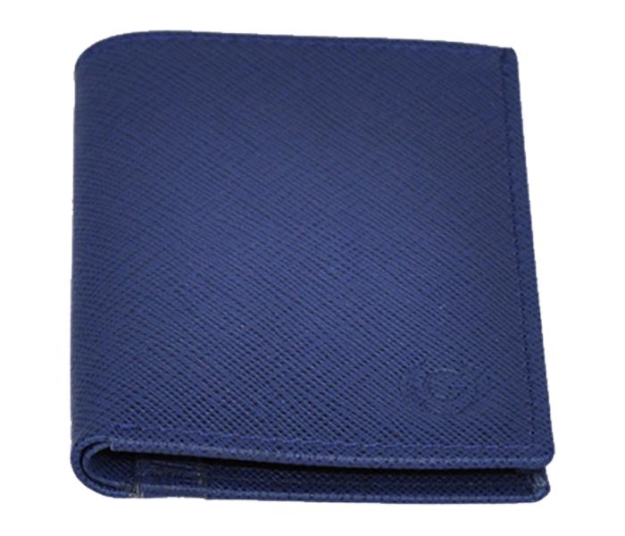 Gilani Leather Goods D212 Leather Vertical Card Holder Wallet - Blue - Zoom Image 1