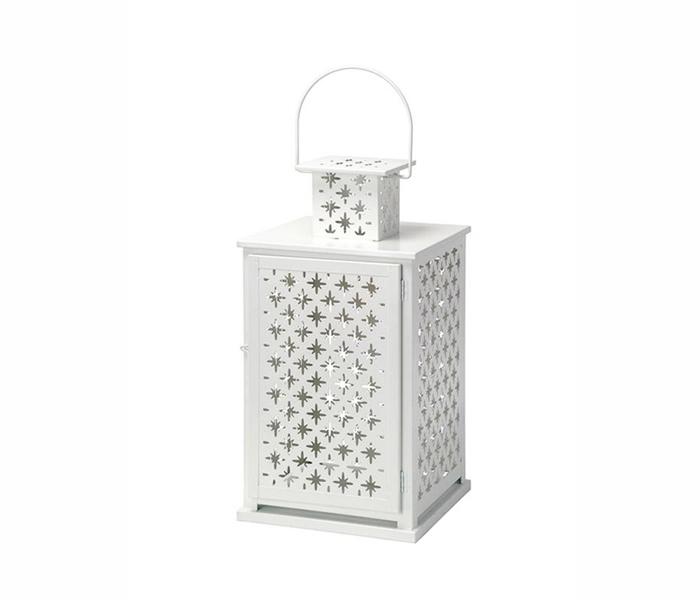 Ikea MX-28197386 Lantern For Block Candle - White - Zoom Image