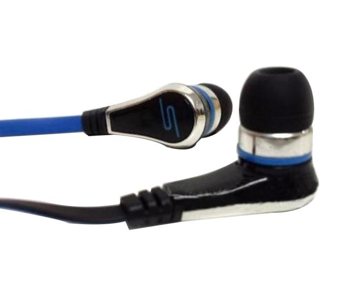 JF-A6 In-Ear Wired Earphones with Microphone - Blue - Zoom Image 3