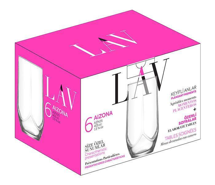 LAV LV-AZN25F 405cc Aizona Long Drink Glass - 6 Pieces - Zoom Image 2