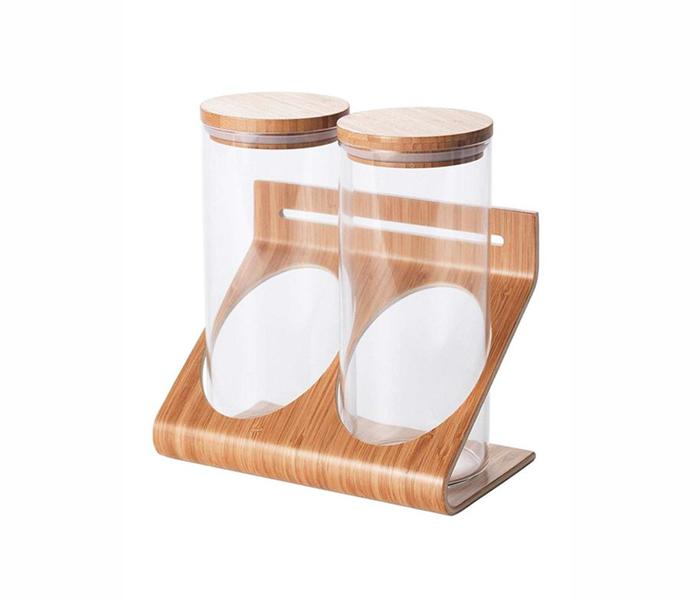 IKEA MX-29050739 Bamboo Coffee Capsule Holder - Glass - Zoom Image