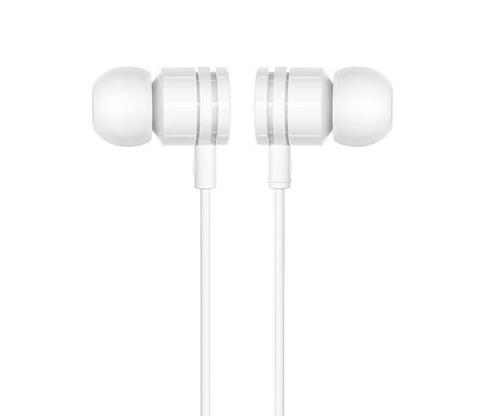 BOROFONE BM31 Mysterious 1.2 mm Cable Earphones with Mic - White - Zoom Image 2