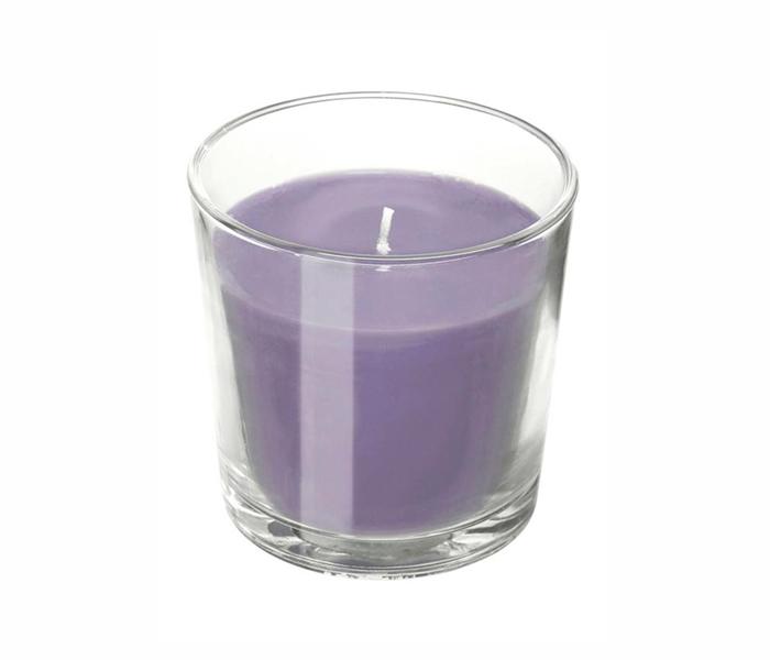 IKEA MX-14700236 Sinnlig Scented Candle In Glass Blackberry (Lilac) - 7.5 centimeter - Zoom Image