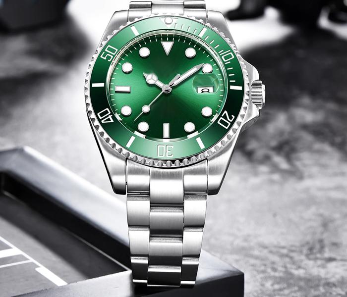  RX GS2560 Automatic Water Proof Casual Business Wrist Watch for Men - Green - Zoom Image 1