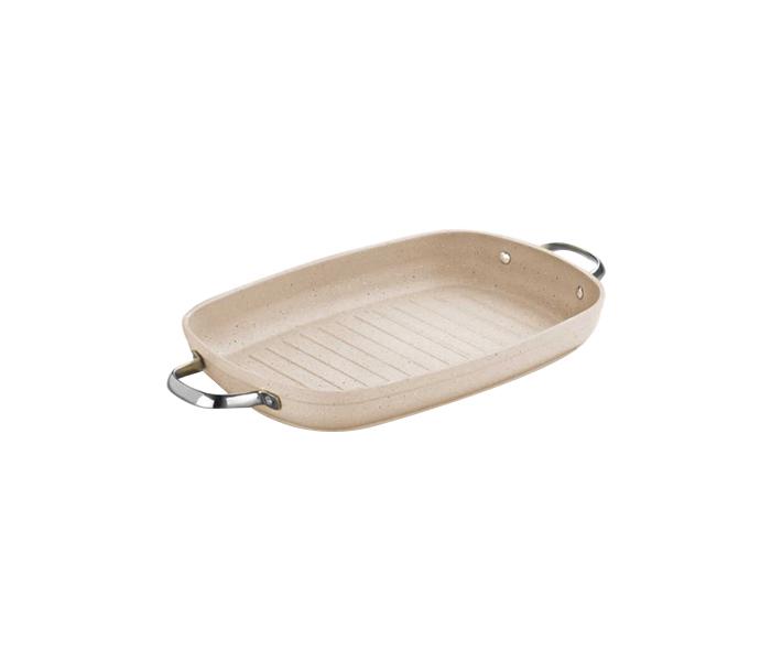 Korkmaz KO-A1274 3.2 Litre Granita Two Handled Grill Fry Pan - Beige - Zoom Image