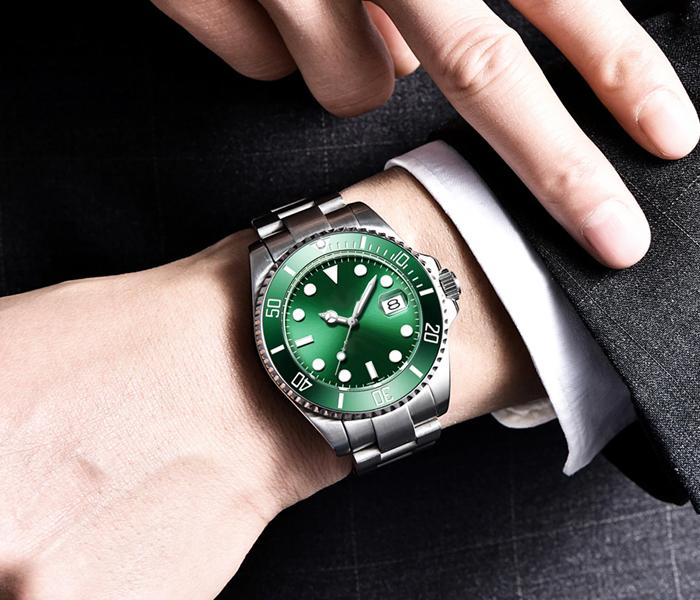  RX GS2560 Automatic Water Proof Casual Business Wrist Watch for Men - Green - Zoom Image 3