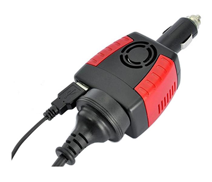 DLC 202 Portable Car Power Inverter - Black &amp; Red - Zoom Image 2