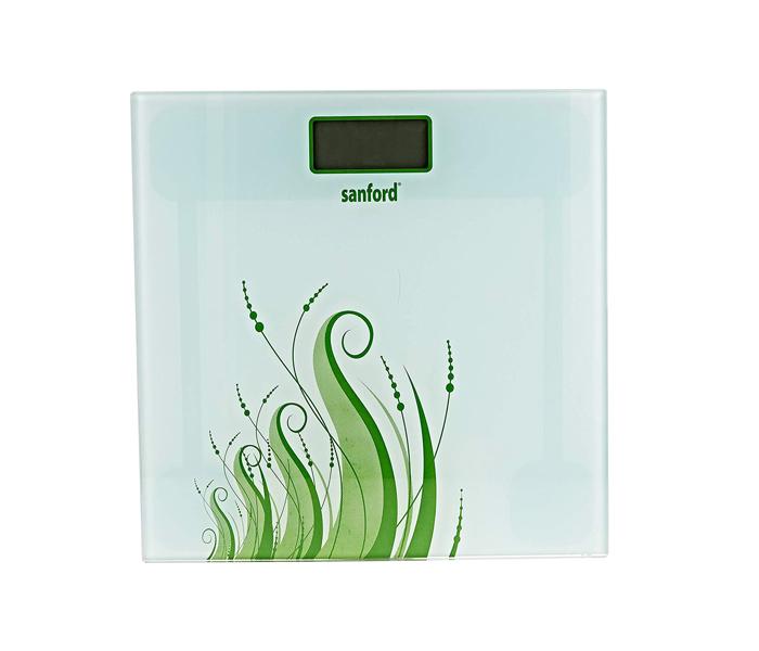 Sanford SF1509BS Glass Platform Personal Scale - White - Zoom Image 1