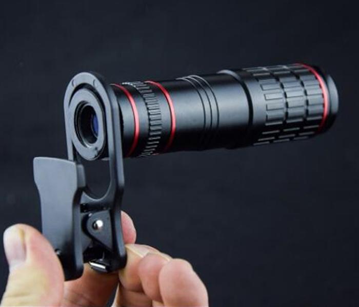 Universal 20X Clip on Optical Zoom Telescope Camera Lens for Mobile Phone - Black - Zoom Image 3