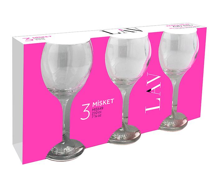 LAV LV-MIS549A 210cc Misket Goblet - 3 Pieces - Zoom Image 2