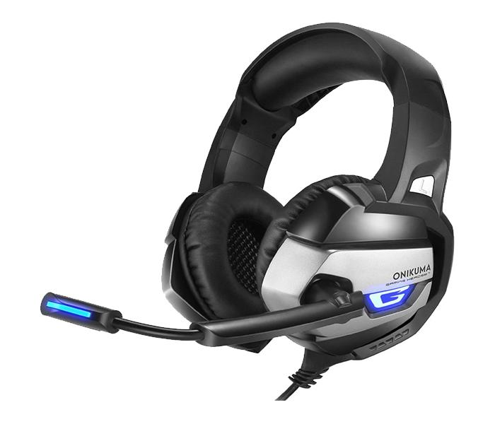 Onikuma K5 Gaming Over-Ear Headset with Mic - Black - Zoom Image 1