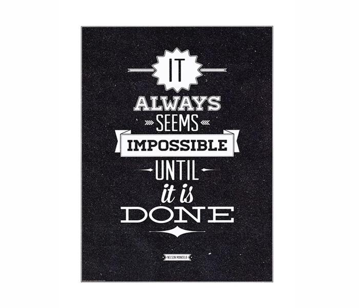 Ikea MX-15396825 Edelvik Motivational Black and White Poster - 30x40 cm - Zoom Image