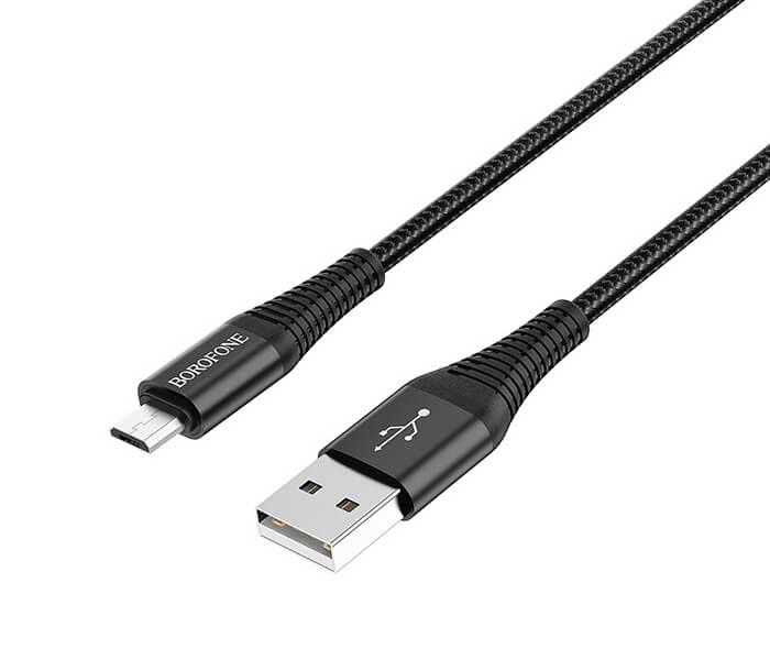 BOROFONE BX29 Endurant USB to Micro-USB 1.0 meter Cable - Black   - Zoom Image 1