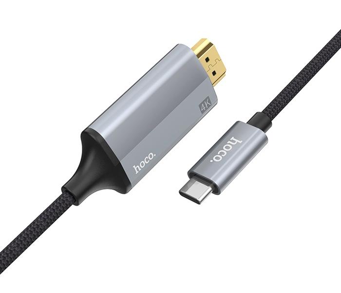 Hoco UA13 Type-C HDMI Adapter - Grey - Zoom Image 1