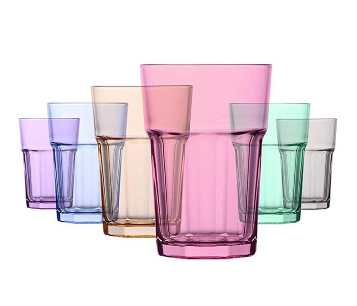 LAV LV-ARA265-PFT6M0001 365cc Coral Aras Long Drink Glass - 6 Pieces - Zoom Image 1