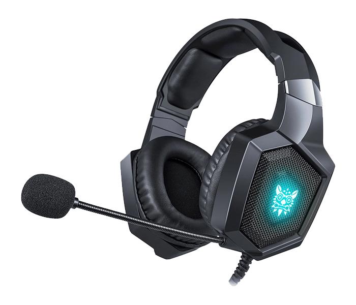 Onikuma K8 Stereo Gaming Headset with Microphone and LED Light - Black - Zoom Image 1