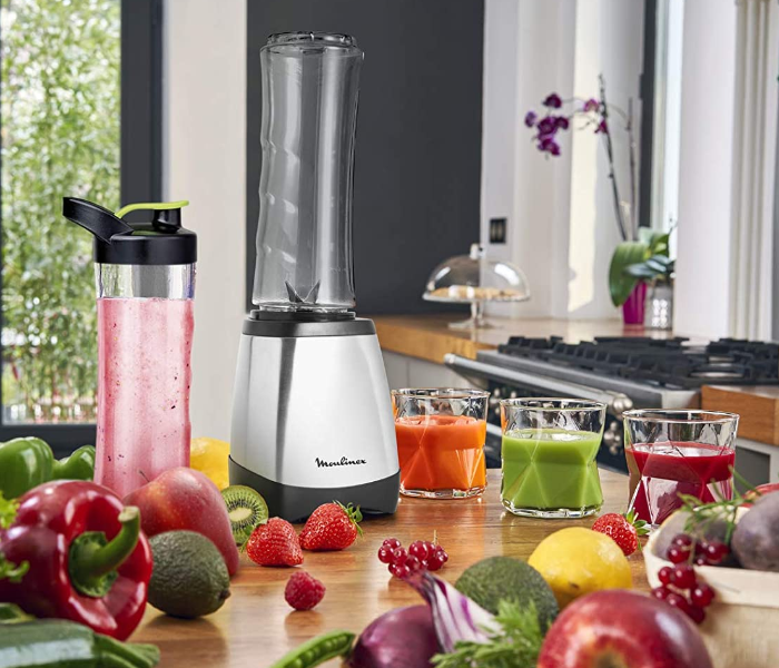 Moulinex LM1A0D27 0.7 Litre Smoothie Maker - Silver - Zoom Image 3