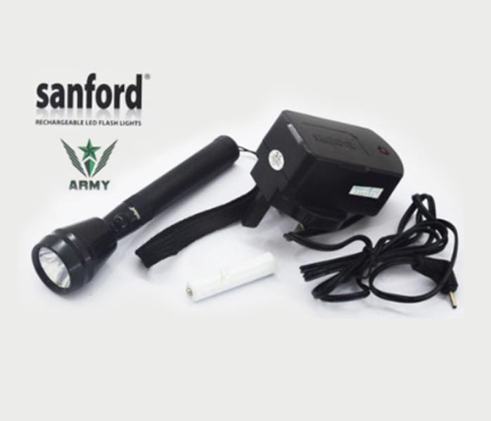 Sanford SF4618SL Rechargeable LED Fashlight - Black - Zoom Image 2