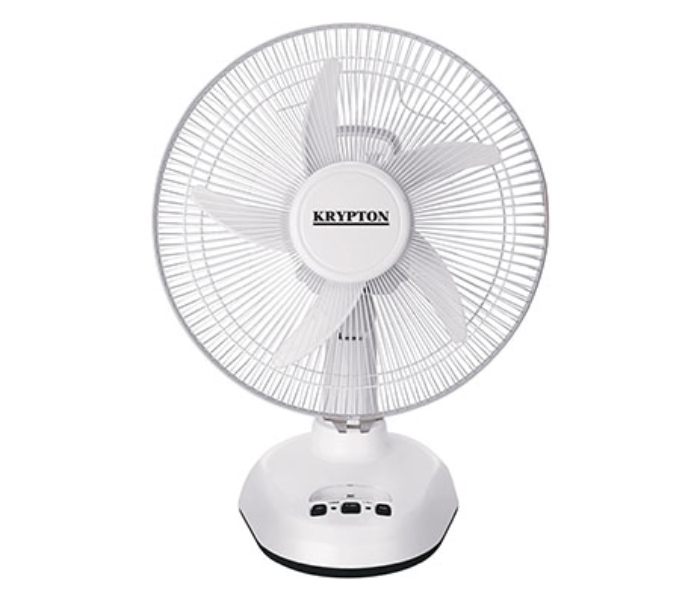 Krypton KNF6065 12” Rechargeable Fan White - Zoom Image 1