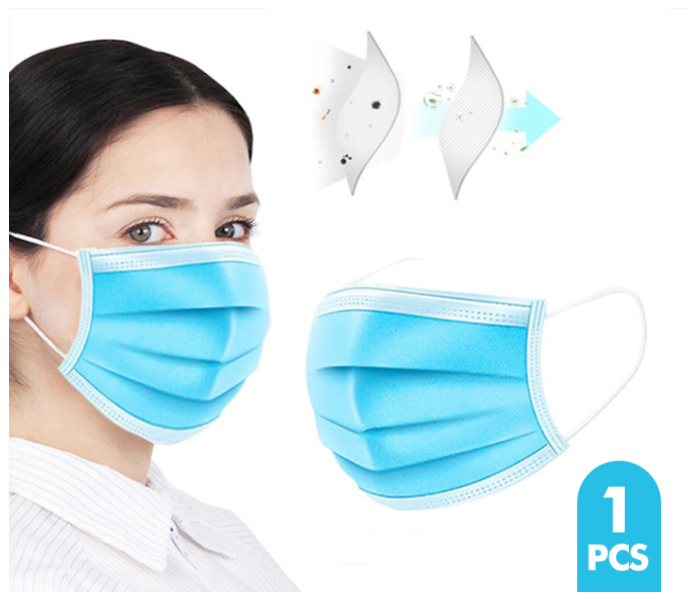 Disposable 3-Layer Earloop Mouth Face Mask - 1 pc - Zoom Image 1