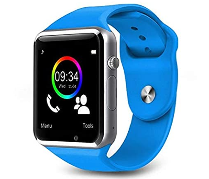 A1 Mobile Smart Watch with Memory and Sim Card Slot - (Blue) - Zoom Image