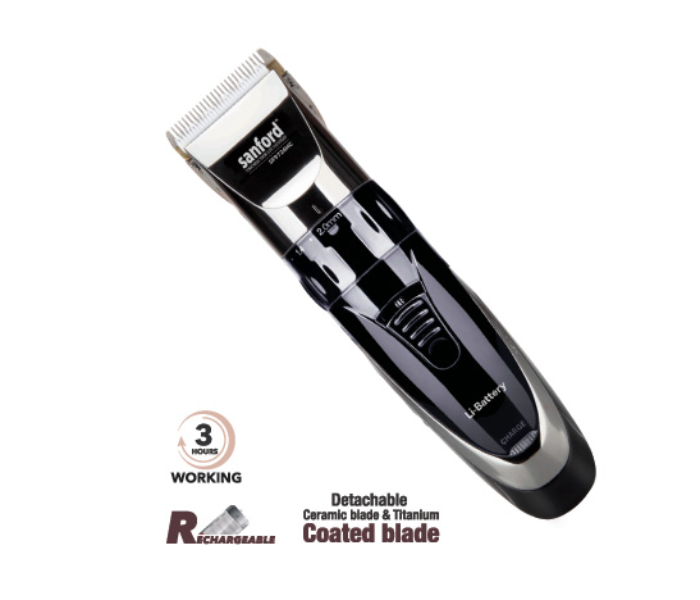 Sanford SF9724HC Rechargeable Hair Clipper - Black - Zoom Image