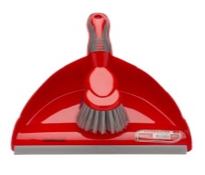 Britemax DP-701-BR Dustpan with Brush Print - Red - Zoom Image