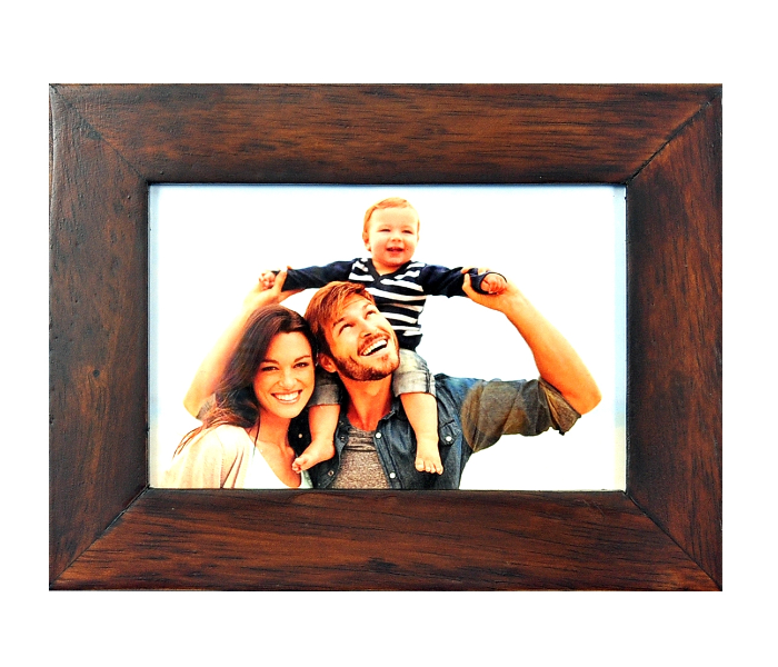 Liebe PR0164 Rectangle Wooden Photo Frame - Brown - Zoom Image